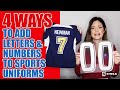 4 Ways to Easily Decorate Sports Uniforms | How to Heat Press Letters & Numbers