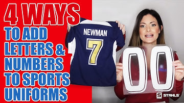 4 Ways to Easily Decorate Sports Uniforms | How to Heat Press Letters & Numbers