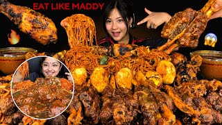 Download lagu EAT LIKE ​⁠MADDY🔥SPICY BIG MUTTON NALLI HADDI WITH SPICY SCHEZWAN CHOWMEIN & CHICKEN TANDOORI
