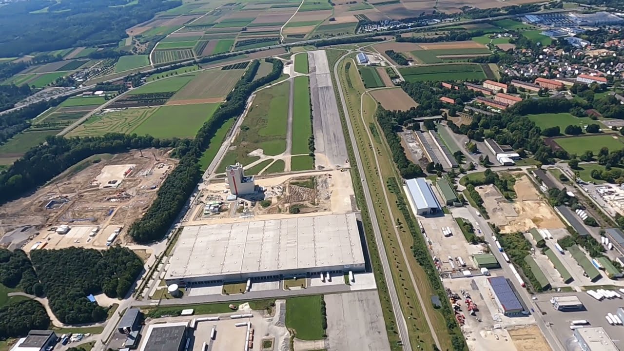 Air Base Leipheim reused into industrial area