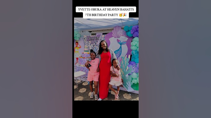 Yvette Obura at Heaven Bahati's birthday ❤️#bahatikenya #happybirthday #birthday #dianabahati