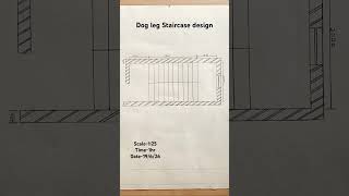 Dog leg staircase design Drafting #theoryofarchitecture #interiordesign #home #architecture #villa