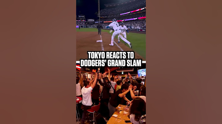 Tokyo reacts to Dodgers' walk-off Grand Slam #mlb #baseball #Dodgers #worldseries