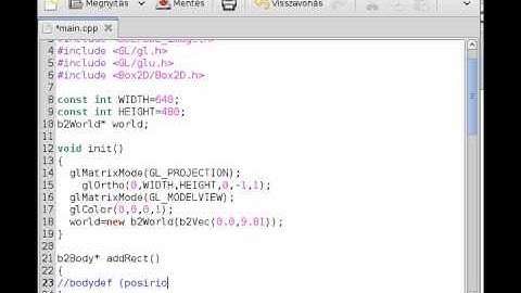 Box2D tutorial 1 (C++ and (OpenGL or SDL)) - main application