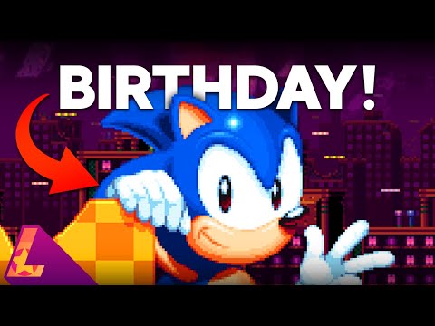 DRAWING SONIC On His Birthday! - Pixel Art Full Process