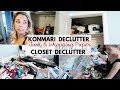 KONMARI Junk Closet Declutter | Wrapping Paper | Home Gym Closet Purge