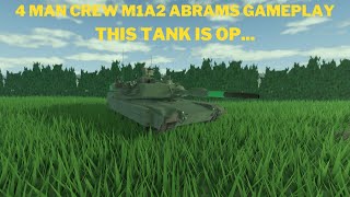 4 Man crew Tries M1A2 Abrams tank in Multicrew Tank combat 4 (gameplay)