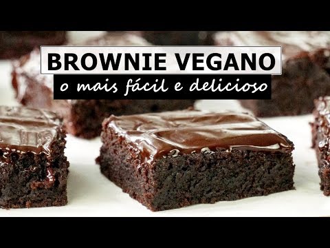 brownie vegano fácil e delicioso