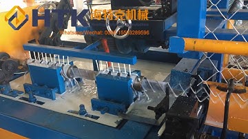 Export to Thailand Full Automatic double wire chain link fence machine