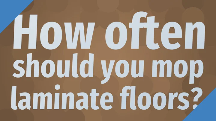 How often should you mop laminate floors?