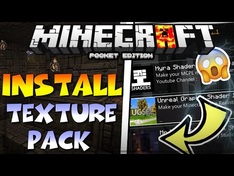 MCPE 1.16 HOW TO INSTALL TEXTURE PACKS - HOW TO DOWNLOAD AND INSTALL TEXTURE PACKS / MINECRAFT PE