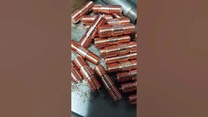 c nc lathe machine production job .Electric panel board parts . copper bolt, 🔩