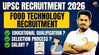 UPSC RECRUITEMENT 2026 JUNIOR SCIENTIFIC OFFICER & ASSISTANT DIRECTOR