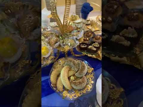 ديكور طاولة قهوة عرس او خطوبة