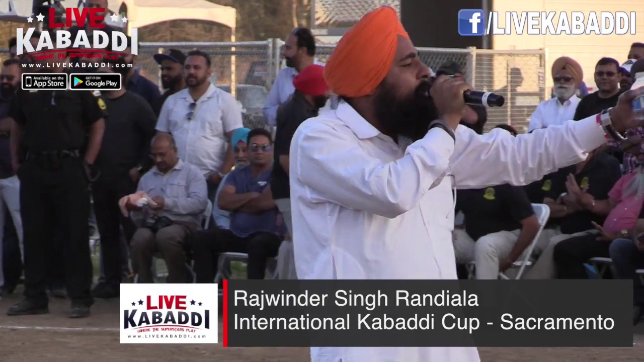 Oh Pind Mera - Rajwinder Randiala Sher - Sacramento Kabaddi Cup 2017