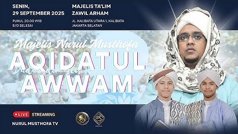 🔴 LIVE | Aqidatul Awwam | Masjid Jami At Taubah Rawajati Timur Jaksel |Senin , 29 September 2025