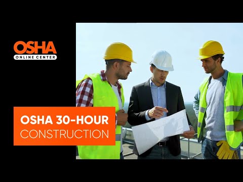 OSHA 30-Hour Construction Online Training | OSHA Online Center