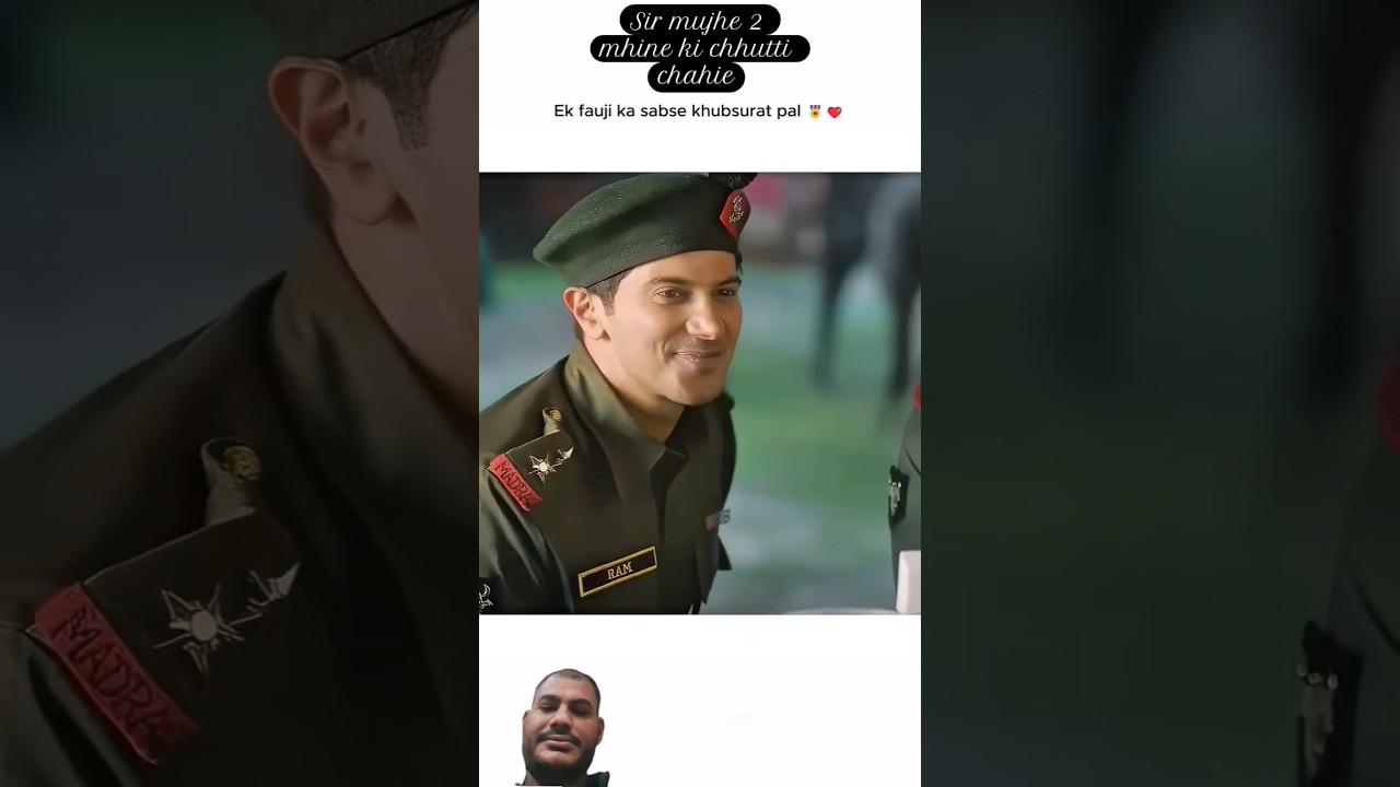 sar mujhe 2 mahine ki chhutti chy 😊 #shortsvideo #movie #youtubeshorts #army #scene #armylover