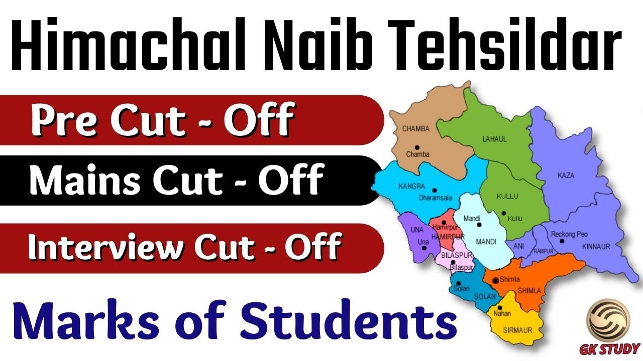 HP Naib Tehsildar Previous Year Cut Off !! Pre + Mains + Interview !! Marks of Students !! GKSTUDY !