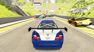 Big Ramp Jumps With Expensive Cars - Beamng Drive Crashes Destructionnation