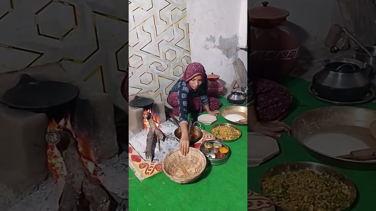 चूल्हे का खाना लाइव है देखें #live #cooking #food