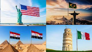 Which country's landmark is your favorite? 🌍✈️ 4K AI ASMR Reveal