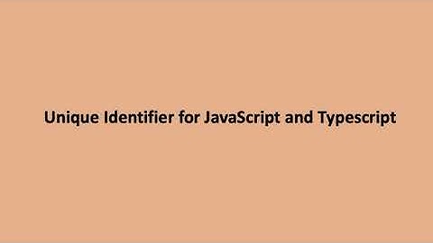 How to use unique identifier module in javascript and typescript
