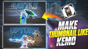thumbnail like @KemO | how to make bgmi thumbnail | thumbnail like @snyzx