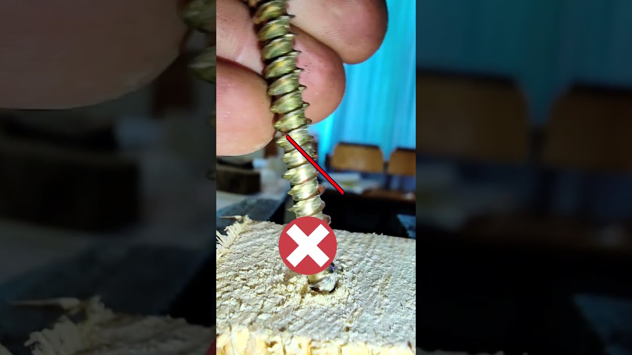 РОФЛ) АСМР) НОВОЕ) Как вкрутить саморез по бетону в дерево ?) #shorts ...