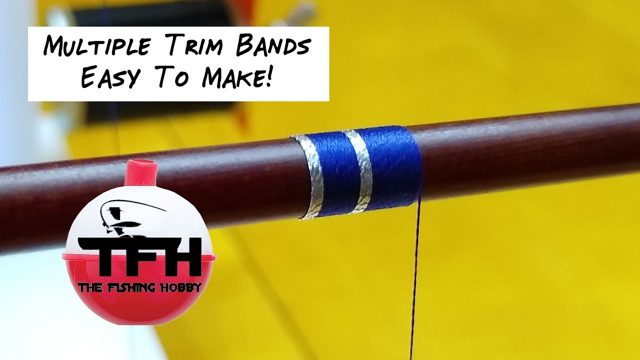 Rod Building/Rod Wrapping: Multiple Trim Bands (Easy Technique