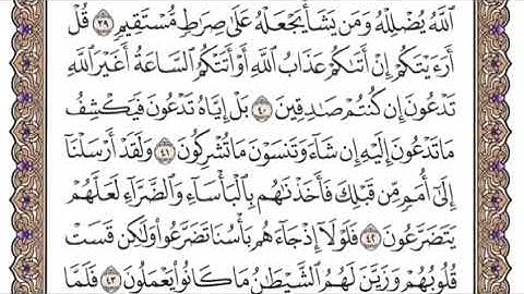 سورة الأنعام الشيخ ياسر الدوسري صفحة ١٣٢