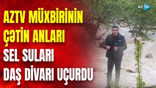Aztv Müxbiri Selin Ortasından Canli Yayima Çıxdı: Leysan Xarakterli Yağış Davam Edir