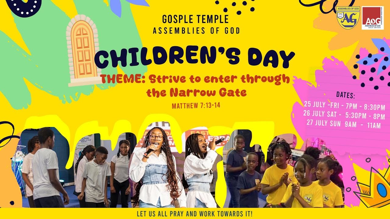 // DAY 2 // CHILDREN'S DAY | STRIVE TO ENTER THE NARROW GATE | MATTHEW ...