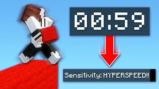 Bedwars But Every Minute, My Sensitivity Changes