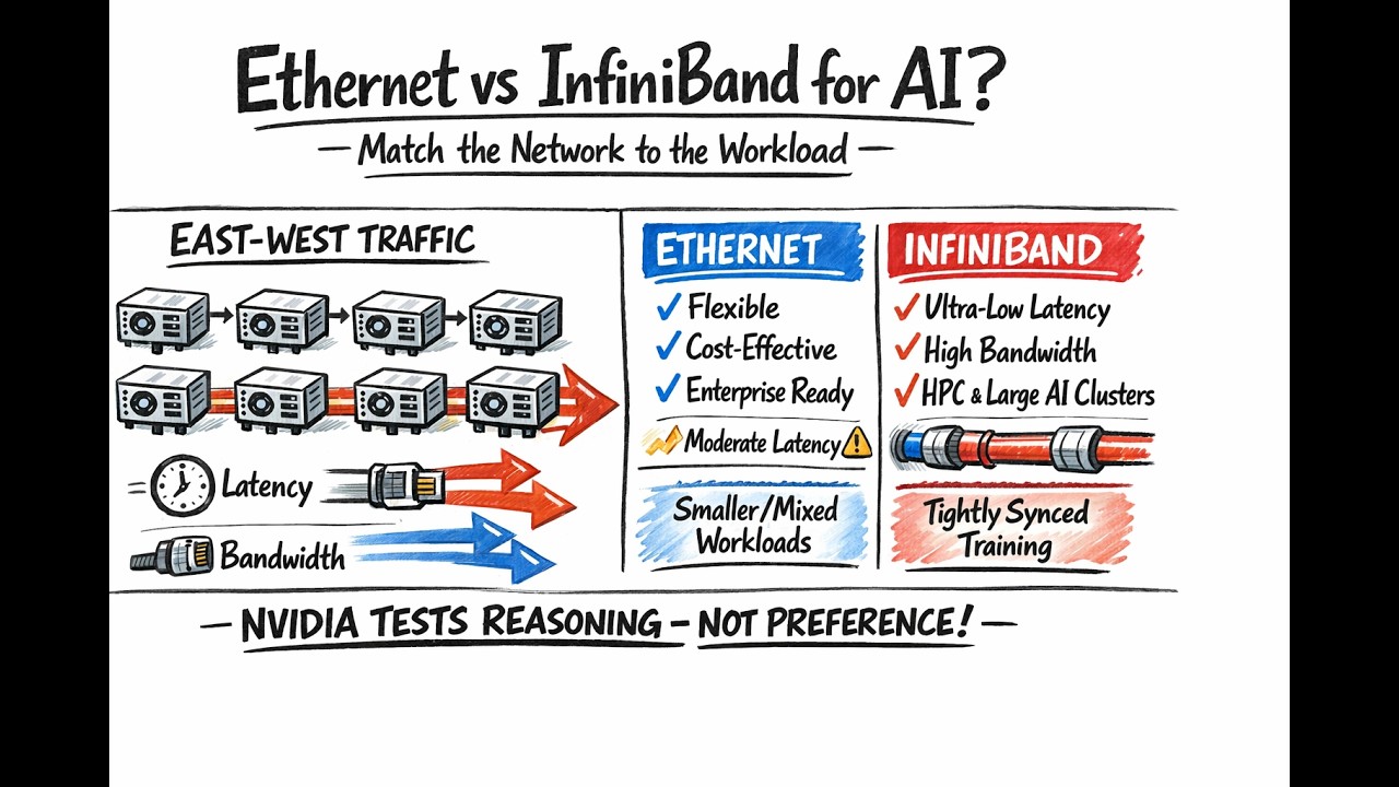 Episode 24: Ethernet vs InfiniBand for AI - YouTube