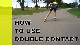 Inline Skate Double Push Technique Slowmotion, Mark Horsten 
