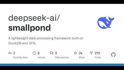 GitHub - deepseek-ai/smallpond: A lightweight data processing framework built on DuckDB and 3FS.