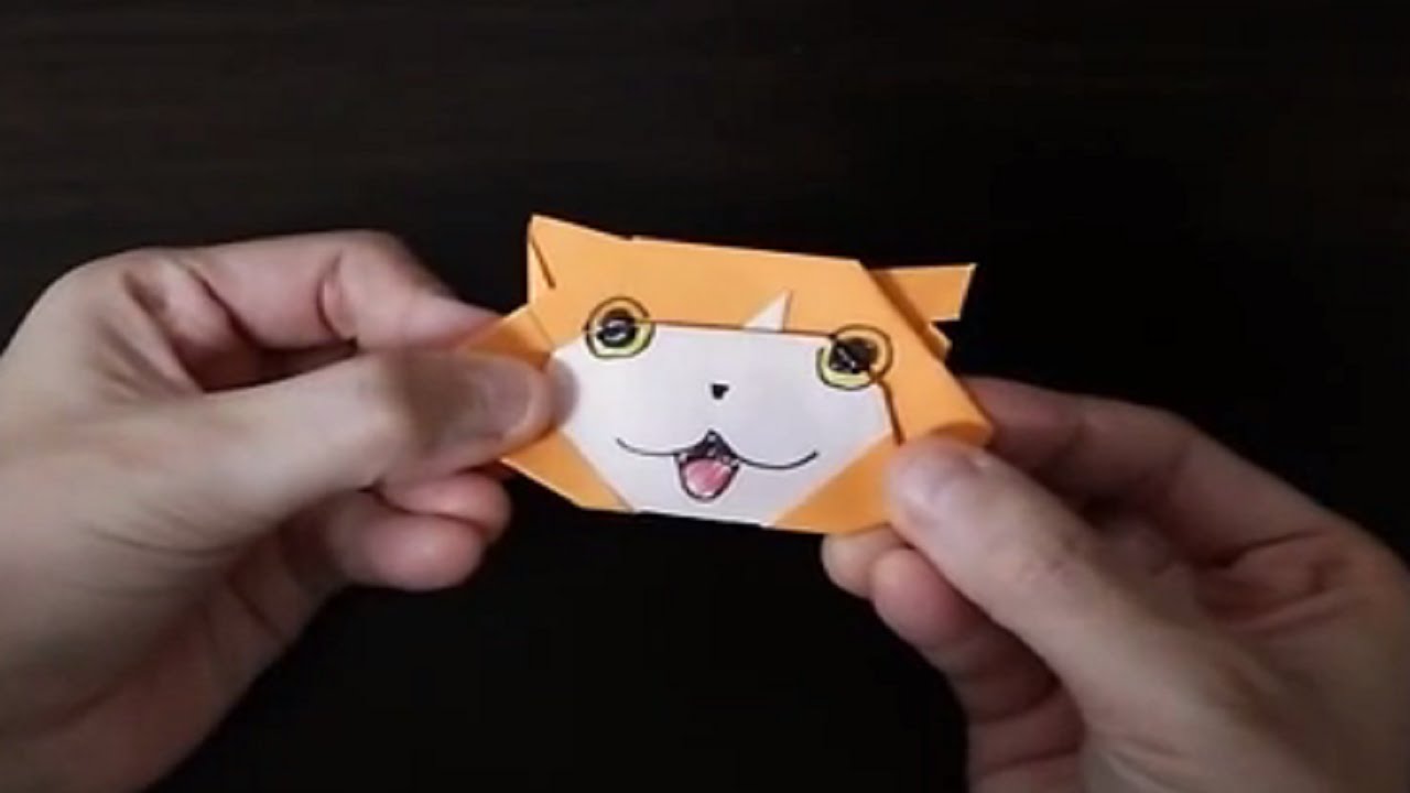 ジバニャン　 折り紙　Jibanyan origami