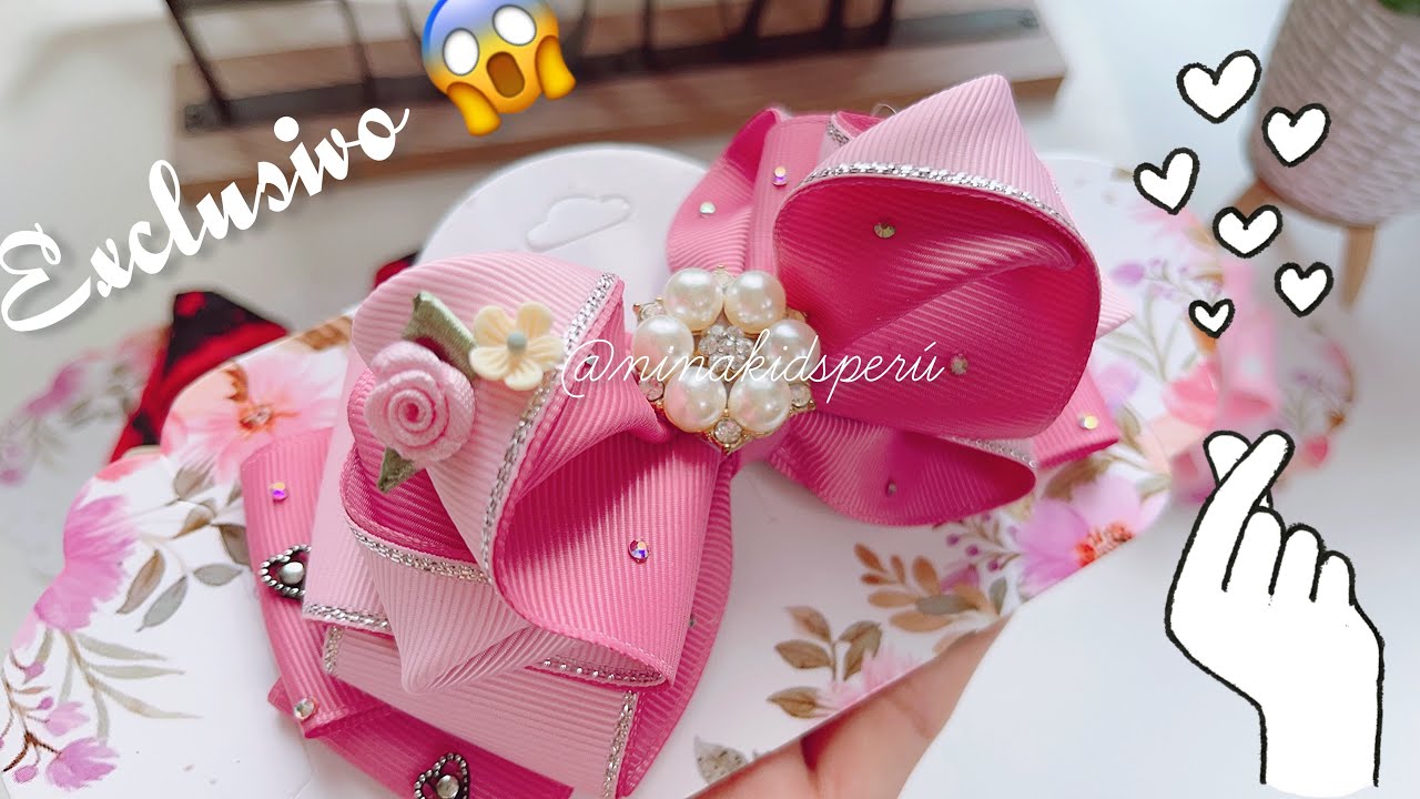 Exclusivo 🎀LAZO AURORA🎀 cómo hacer moños, lazos con listón de 4 cm MEDIA COLA 🎀