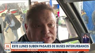 Vuelven a subir los pasajes de buses interurbanos: desde marzo aumentó un 33%