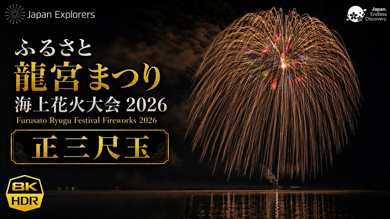 正三尺玉｜ふるさと龍宮まつり海上花火大会2026 ｜片貝煙火工業 8K60p HDR