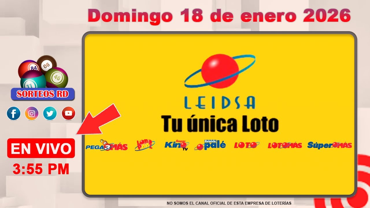 LEIDSA  en Vivo 📺 | Domingo 18 de enero 2026 / 3:55 P.M