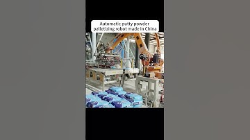 Intelligent factory palletizing robot. #machine #roboticpalletizer #factory #palletizer #robotics