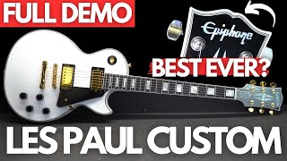 NEW Epiphone LES PAUL CUSTOM (FULL DEMO)