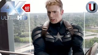 Captain America: The Winter Soldier - Elevator Fight Scene - MOVIE CLIP (4K HD)