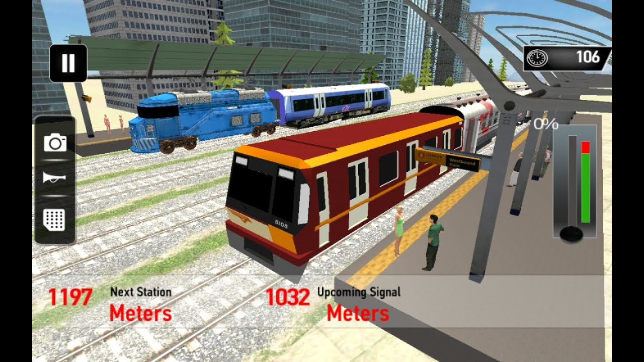 metro train driving simulator games