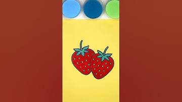 Strawberry 🍓 Sand art painting #sandart #Sandpainting #oddlysatisfying #satisfying #relaxing #asmr