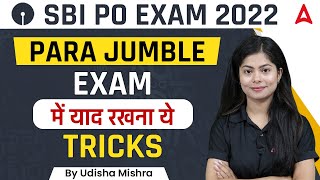 Para Jumble Tricks for SBI PO EXAM 2022 | Remember these tricks in the exam | Udisha Mishra