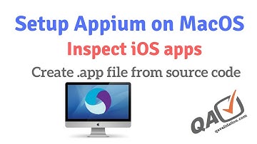 Appium on MacOS | inspect iPhone apps | create a .app file from source code