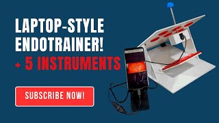 Laparoscopic Endotrainer Laparoscopic Laptop Connection Note Book Shape Endotrainer 5 Instruments